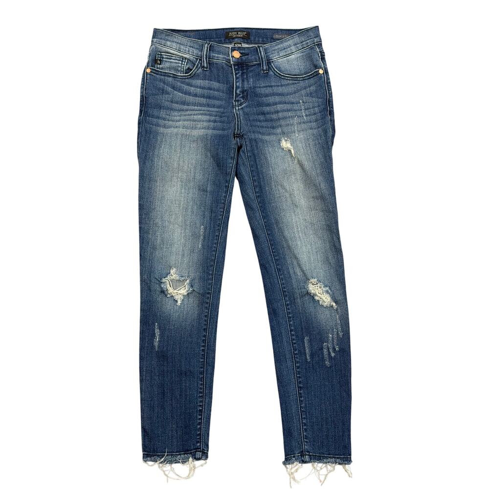 Judy Blue Skinny Fit Distressed Jeans Size 28